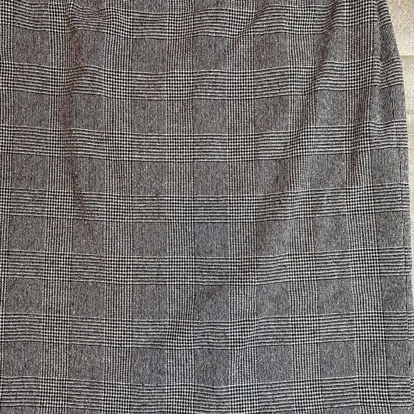 Anne Klein Skirt Women’s Size 14P Petite Grey Plaid Career Business Lined Ladies - Picture 2 of 8